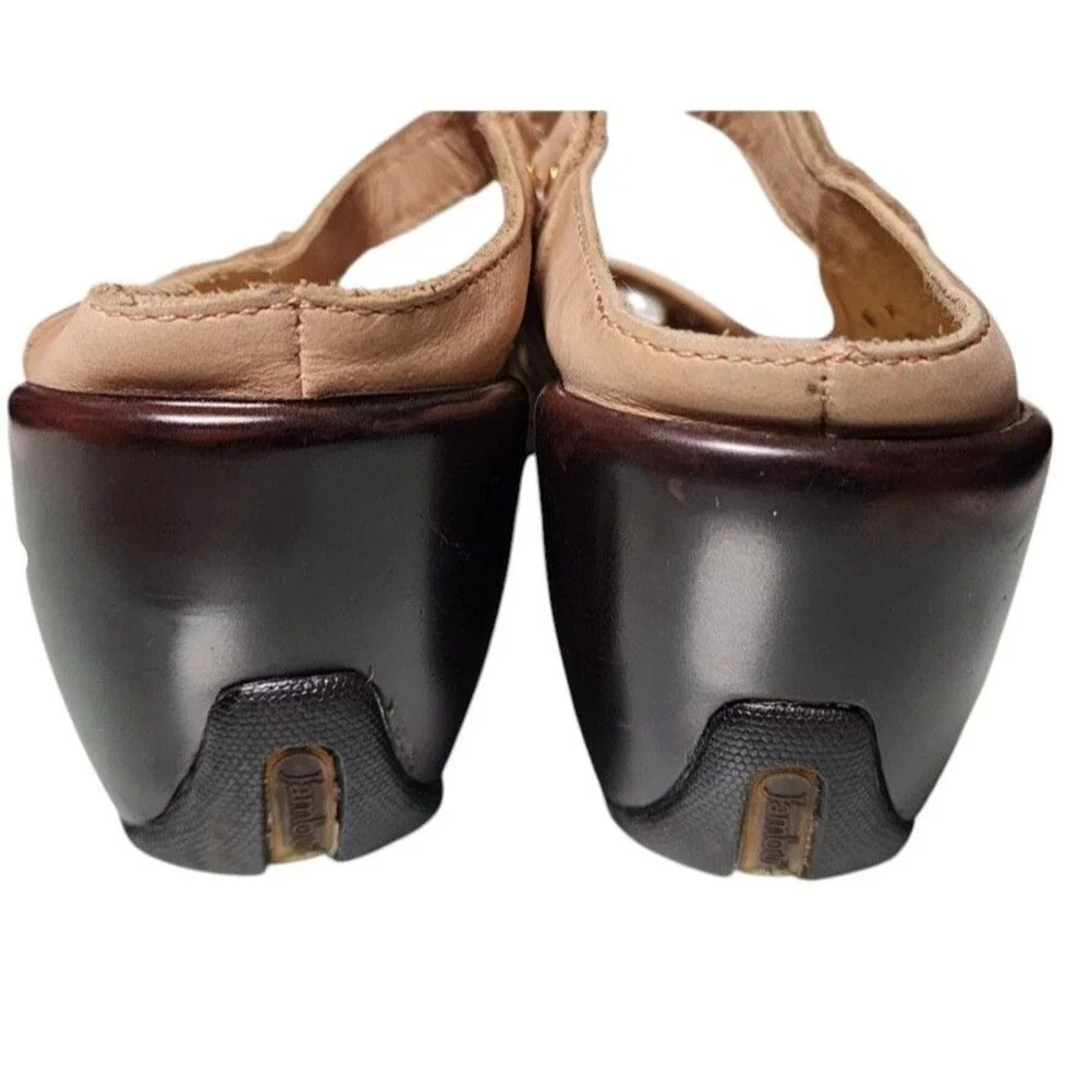 Jambu 'Journey Encore' Wedge Mary Jane Clogs Size 7 Boho Artsy Leather Y2K
